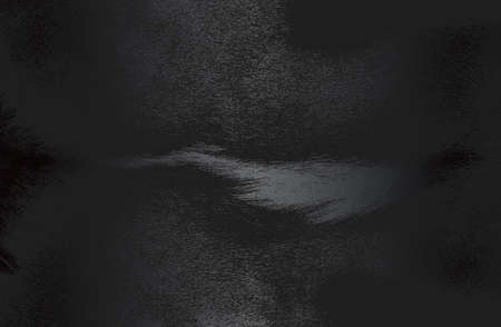 Luxury black metal gradient background with distressed natural fur texture. Vector illustration