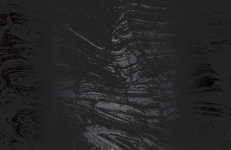 Luxury black metal gradient background with distressed cracked concrete, marble texture. Vector...