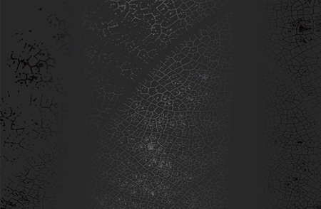 Luxury black metal gradient background with distressed closeup leaf texture with streaks. Vector illustrationのイラスト素材