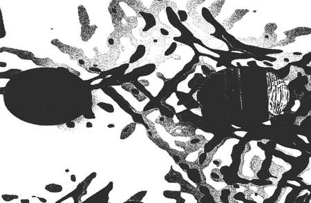 Distressed overlay texture of rusted peeled metal. grunge background. abstract halftone vector...