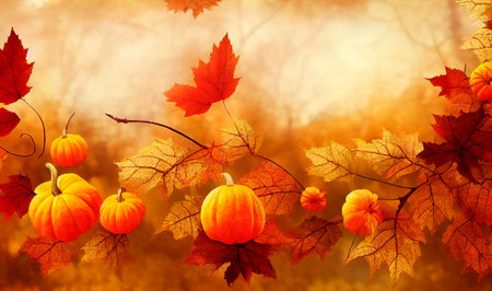 Beautiful background with autumn leaves. Fall.の写真素材