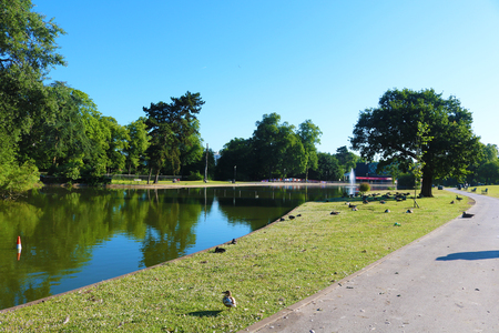 Cannon Hill Park  Birminghamの写真素材