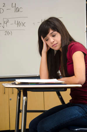 Asian Student in classroom の写真素材