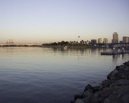 Early morning Long Beach Californiaの写真素材