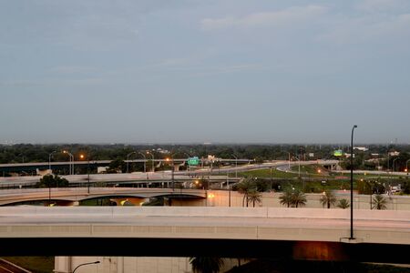 Freeways at Central Floridaの写真素材