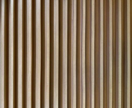 Wooden fluted panel, old dark oak wood strips or fluted panel strips, rustic wood, seamless texture.