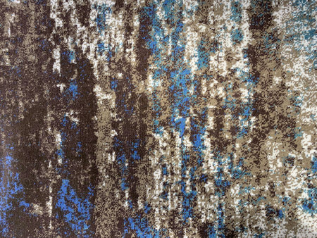 Rug carpet texture in random washed mixture of blue, blac, and white pattern. Monochromatic random pattern texture, seamless. washed and abstract pattern.の写真素材