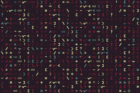 Geometric pattern with colored elements, vector abstract background
