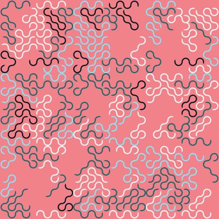Geometric pattern with colored elements, vector abstract background
