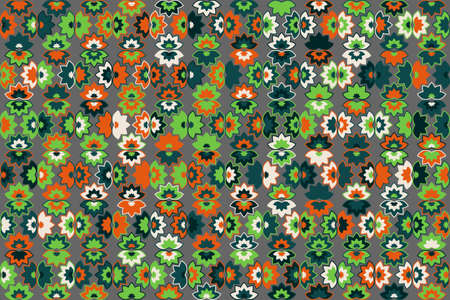 Geometric pattern with colored elements, vector abstract background