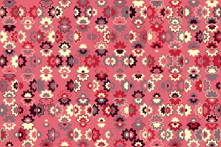 Geometric pattern with colored elements, vector abstract backgroundのイラスト素材