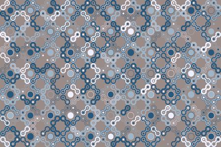 Geometric pattern with colored elements, vector abstract background