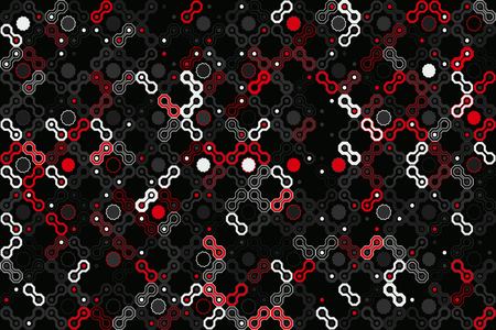 Geometric pattern with colored elements, vector abstract backgroundのイラスト素材