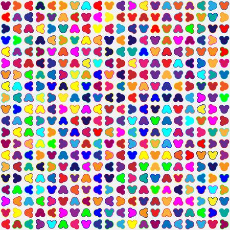 Geometric pattern with colored elements, vector abstract backgroundのイラスト素材