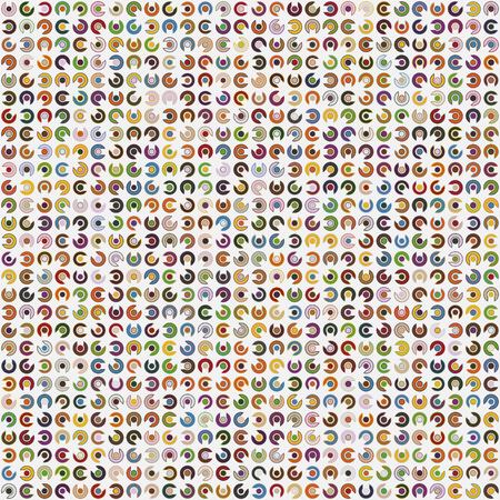 Geometric pattern with colored elements, vector abstract backgroundのイラスト素材