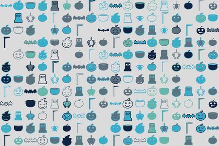 Christmas pattern with beautiful colored elementsのイラスト素材