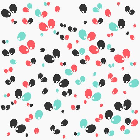 Halloween vector pattern with colored elementsのイラスト素材