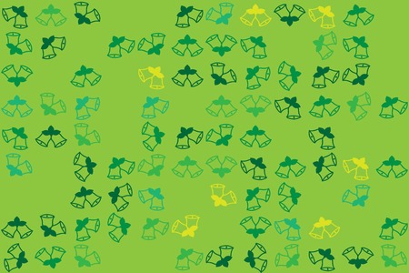 Christmas pattern with beautiful colored elementsのイラスト素材