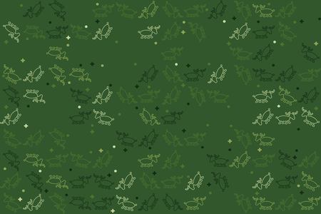 Christmas pattern with beautiful colored elementsのイラスト素材