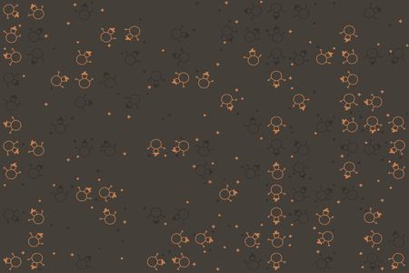 Christmas pattern with beautiful colored elementsのイラスト素材