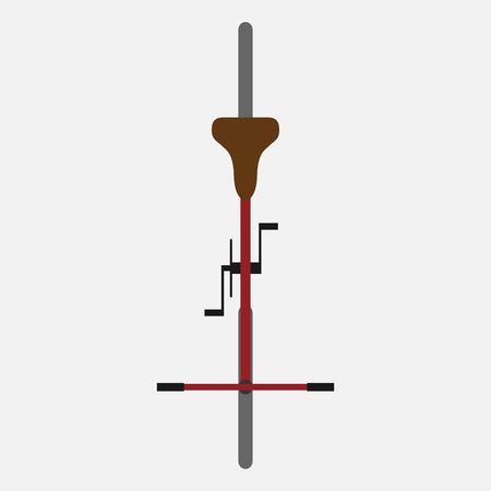 Bicycle top view illustrationのイラスト素材