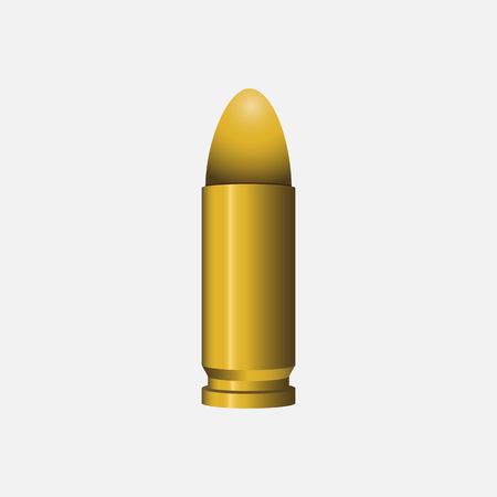 Bullet vector illustration isolated on white background