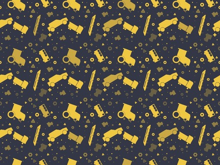 Christmas pattern with beautiful colored elementsのイラスト素材