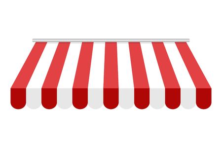 Outdore awning isolated on white backgroundのイラスト素材