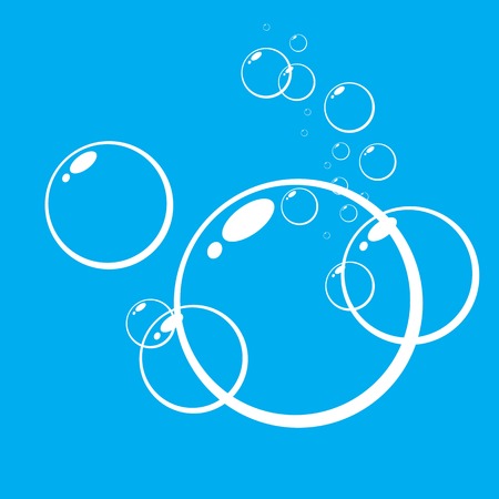 Bubbles underwater vector illustrationのイラスト素材