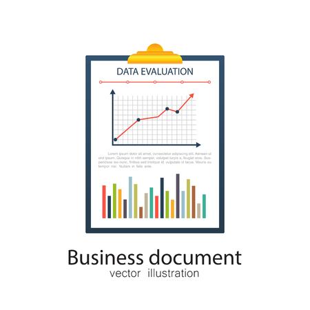 Business documents. Vector illustration in flat design.のイラスト素材