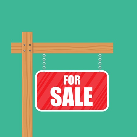 For sale sign vector illustration isolated.のイラスト素材