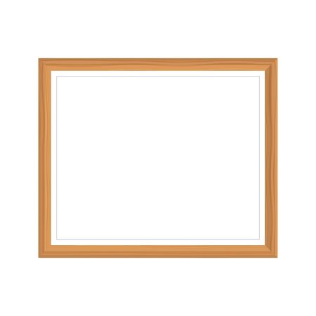 Photo frame mockup vector illustration isolated on white backgroundのイラスト素材