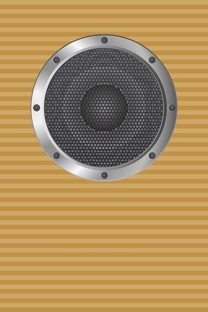 Audio speaker vector illustration isolated on white backgroundのイラスト素材