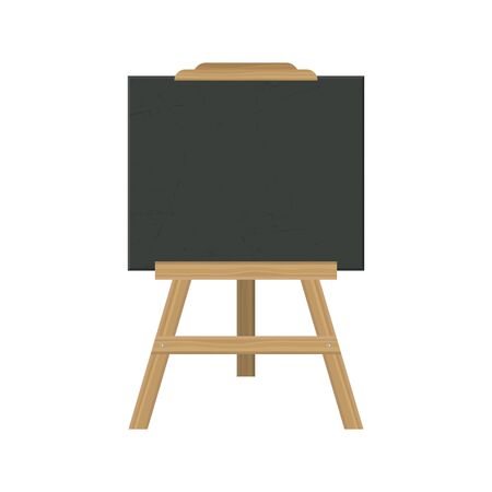 Blackboard easel vector illustration isolated on white backgroundのイラスト素材