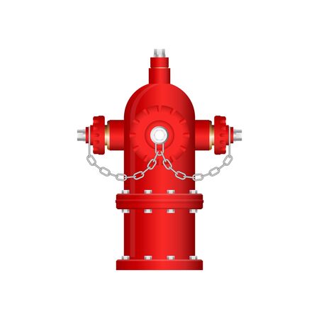Red fire hydrant vector illustration isolatedのイラスト素材