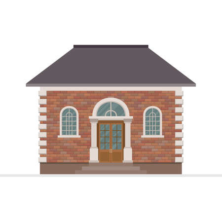 House building vector illustration isolated on white backgroundのイラスト素材
