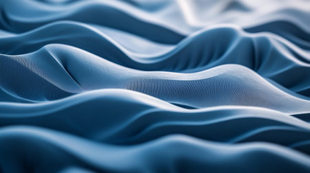 Abstract blue wavy background. 3d rendering, 3d illustration.の素材