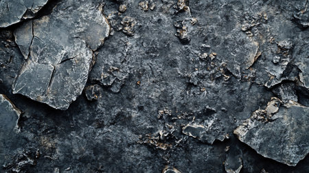 Rock with a lot of cracks and holes. The cracks are deep and the holes are smallの素材