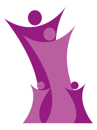 stylized familyのイラスト素材