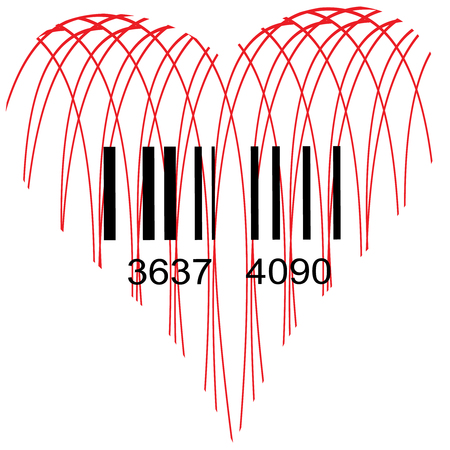 Stylized Heart for saleのイラスト素材