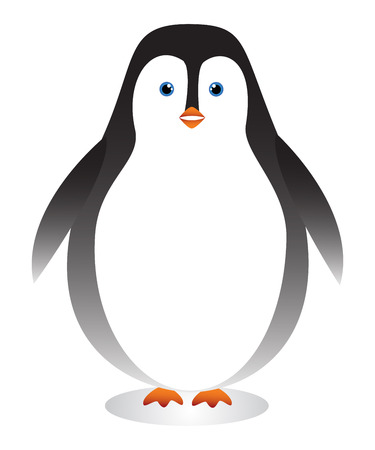 Cute cartoon penguinのイラスト素材