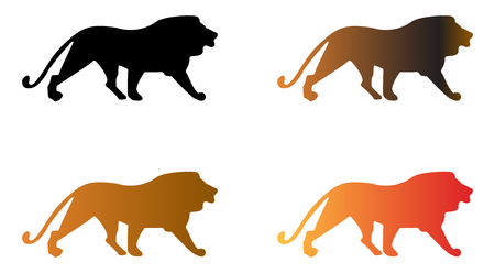 Lion vector illustrationのイラスト素材