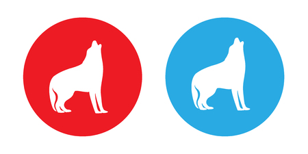 Two dog logosのイラスト素材