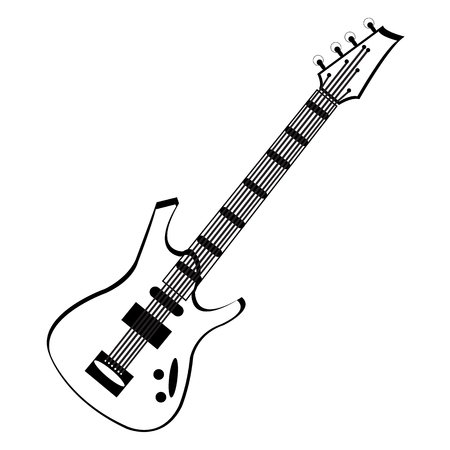 Guitar icon vectorのイラスト素材