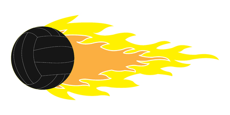 Flying Volleyball logoのイラスト素材