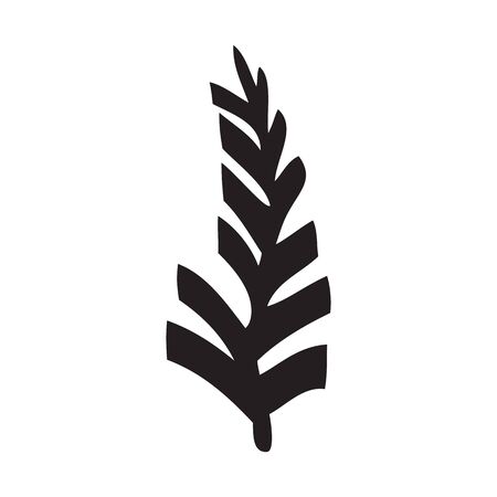 Simple black and white treeのイラスト素材