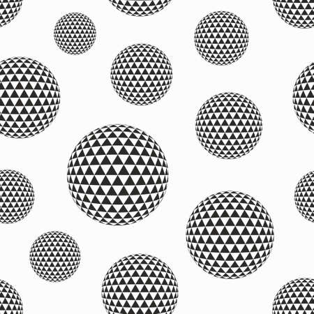 Abstract geometric background from the spheres. Vector creative design.のイラスト素材