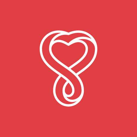 Abstract heart sign. Graphic vector symbol.のイラスト素材