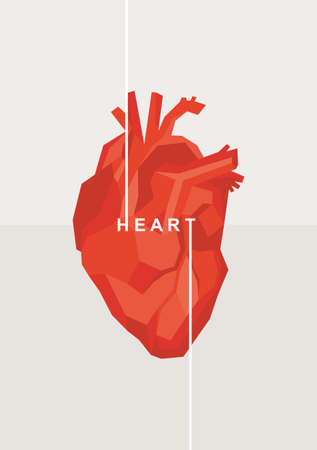 Vector illustration of a heart.のイラスト素材