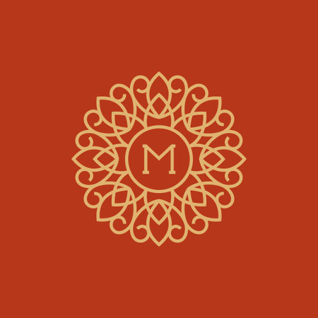 Abstract sign. Vector graphic symbol from lines.のイラスト素材